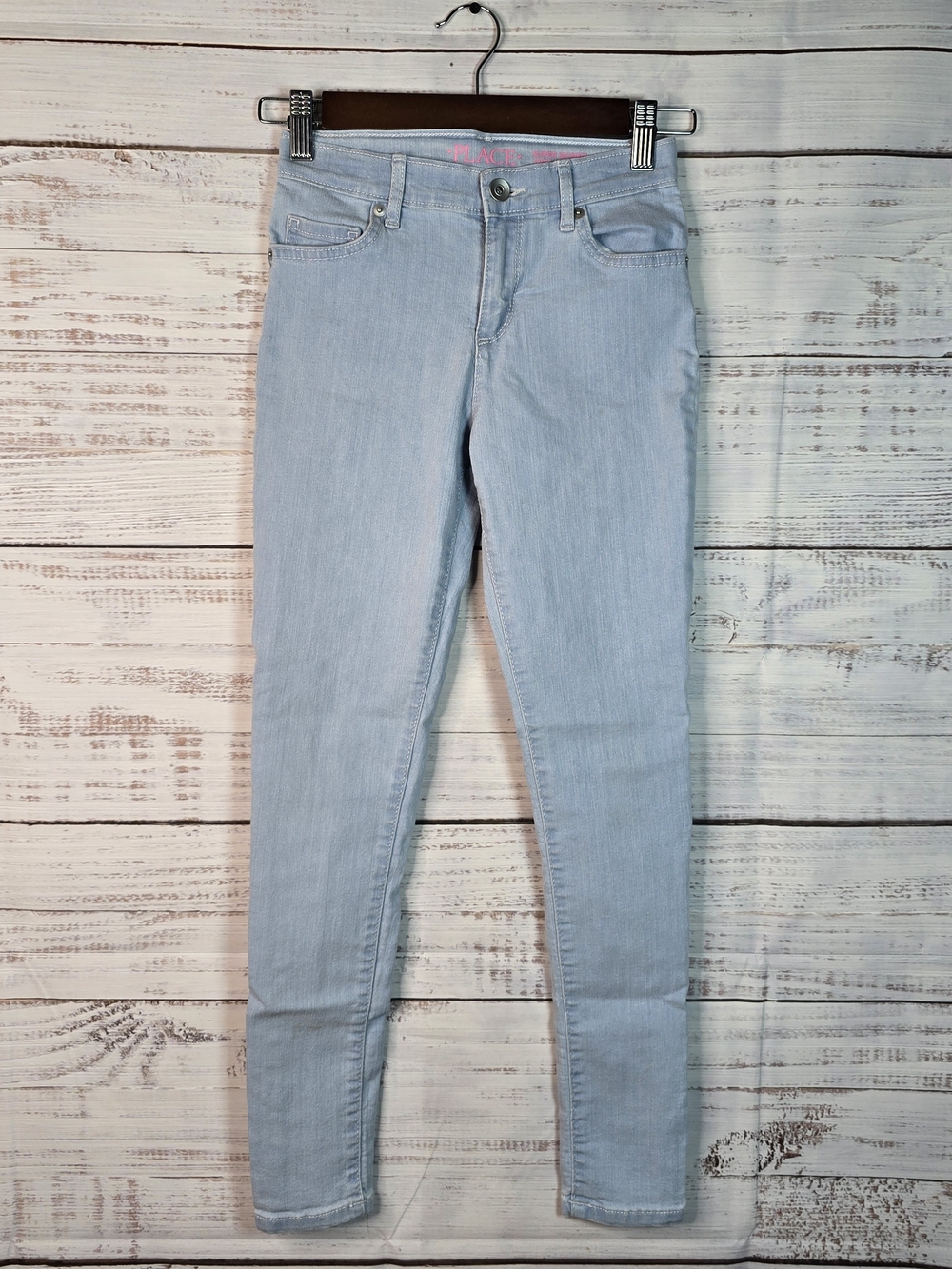 The Children’s Place Girls Size 10 Super Skinny Light Wash Stretch Jeans